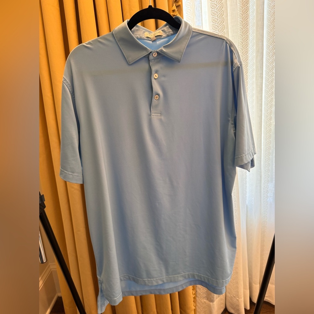Peter Millar Sky Blue Golf Polo Shirt